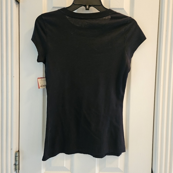 Mickey Mouse Rhinestone Short Sleeve Black Bling T-shirt (NWT) Retro - Picture 2 of 6